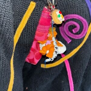 Vintage Fozzie Bear Muppets Cloud Keychain 90s Cartoon Charm